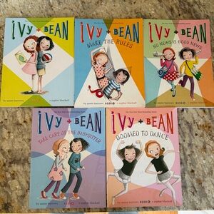 Set of 5 Ivy & Bean Books Kids Children’s Series